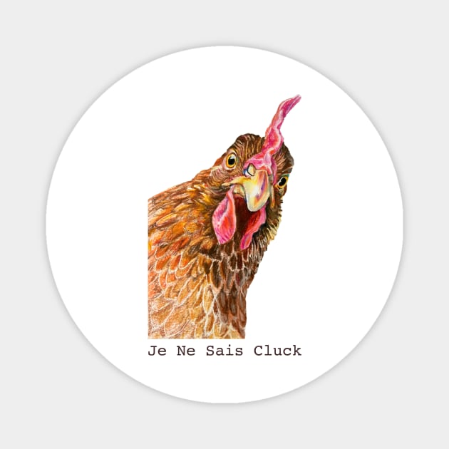 Peepen, the Golden Sex Link Hen Magnet by jenesaiscluck